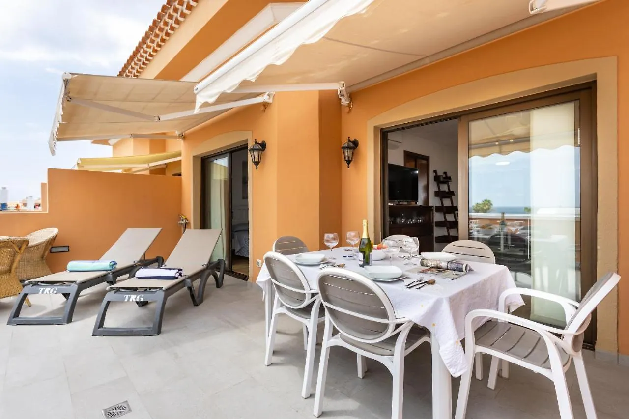 Apartment Exclusive Penthouse Playa Las Vistas 4 Close To The Sea And Beach, Aircondition For A Fee, Wifi, Terrace, Heated Pool Playa de las Américas